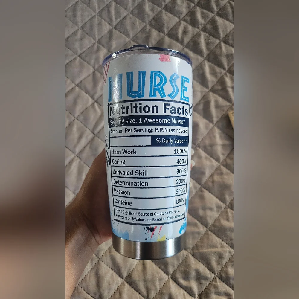 New Nurse themed Tumbler,  jurassic park, gift, nursing,  healthcare